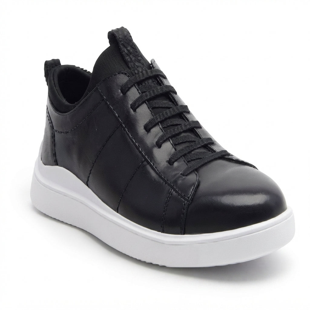 RMTOLMAN-BLK01-CM-12 TENIS CUERO