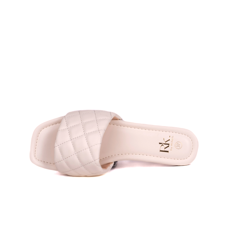 T009 RK CASUAL SANDALIAS FLAT Blanco