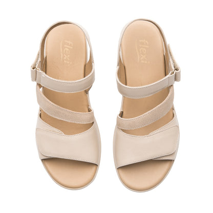 116023 SANDALIAS VELCRO AMAPOLA Beige