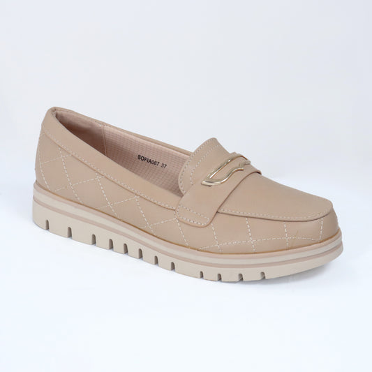SOFIA067LA CASUAL MOCASINES CMS 5 Beige