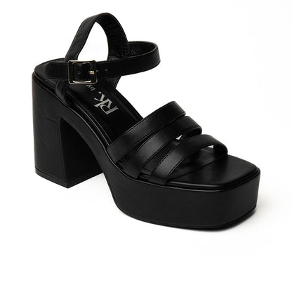 23034 SANDALIAS FLAT SANDALIAS Negro 39