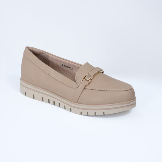 SOFIA066LA CASUAL MOCASINES CMS 5 Beige