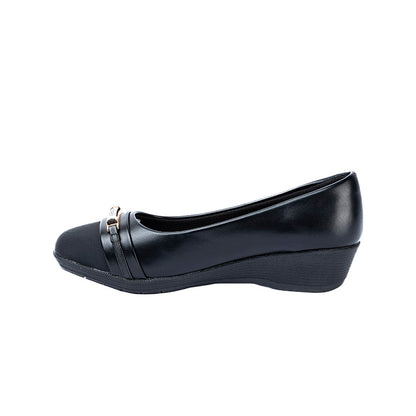 RIKELI86A CASUAL BALLERINA PLATAFORMA Negro