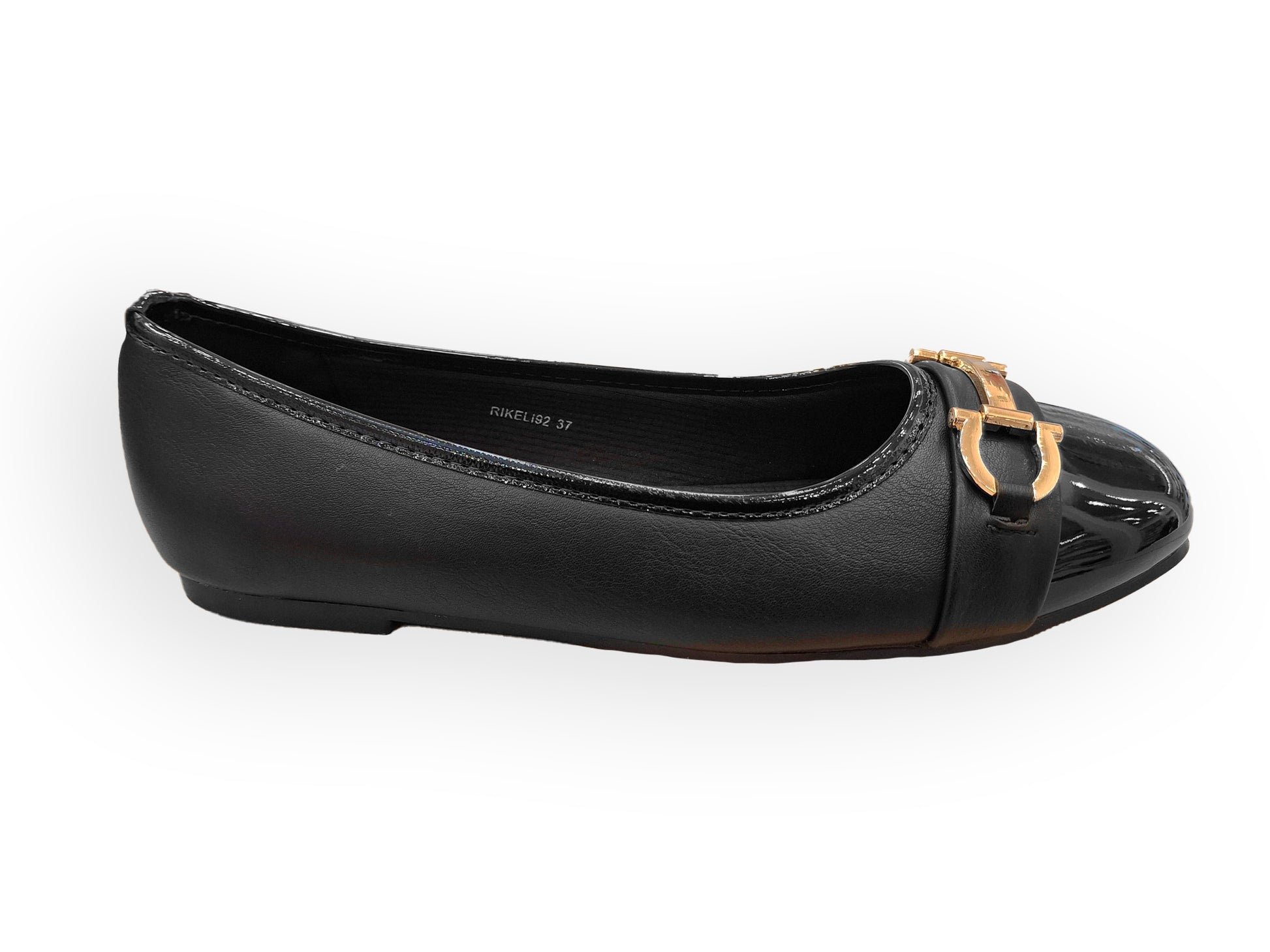 RIKELI92A CASUAL BALLERINA FLAT Negro
