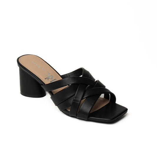 22325 SANDALIAS FLAT SANDALIAS Negro