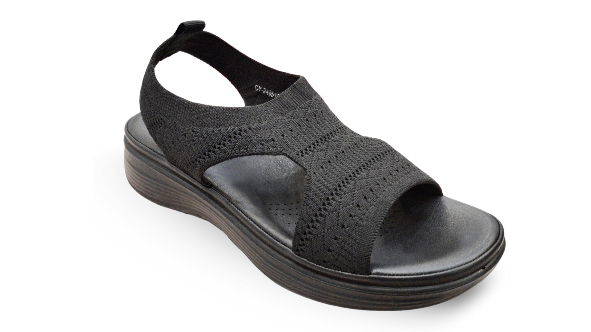 CY-240513 SANDALIAS PLATAFORMA COMFORT Negro