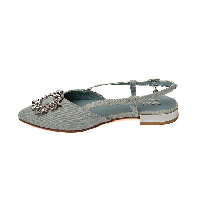 142657 CASUAL BALLERINA FLAT Celeste