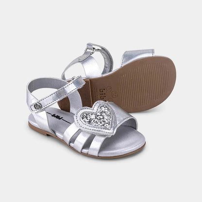 1102371 CASUAL SANDALIAS FLAT Plateado