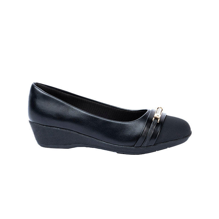 RIKELI86A CASUAL BALLERINA PLATAFORMA Negro