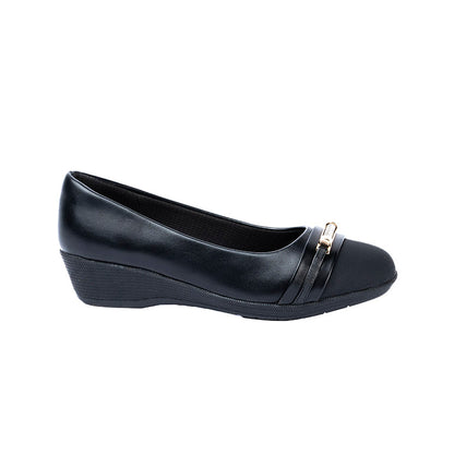 RIKELI86A CASUAL BALLERINA PLATAFORMA Negro