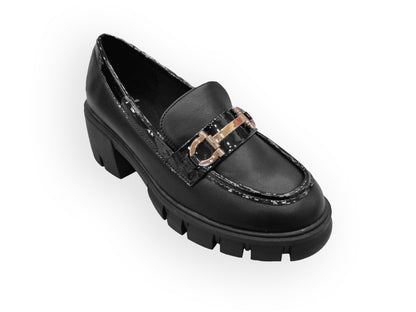 RIKELI91A CASUAL CASUALES PLATAFORMA Negro