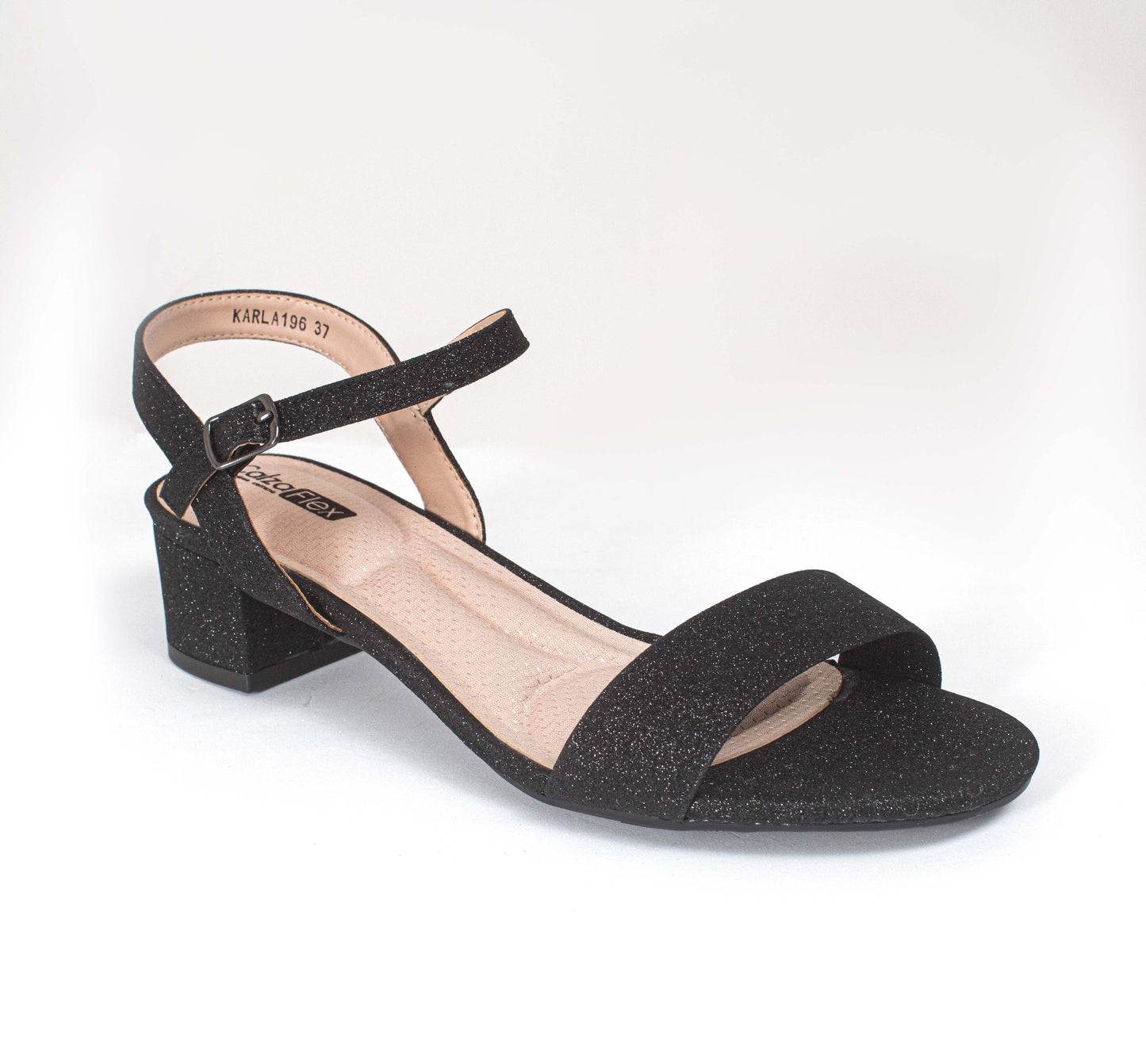 KARLA196LA CASUAL SANDALIAS CON HEBILLA Negro