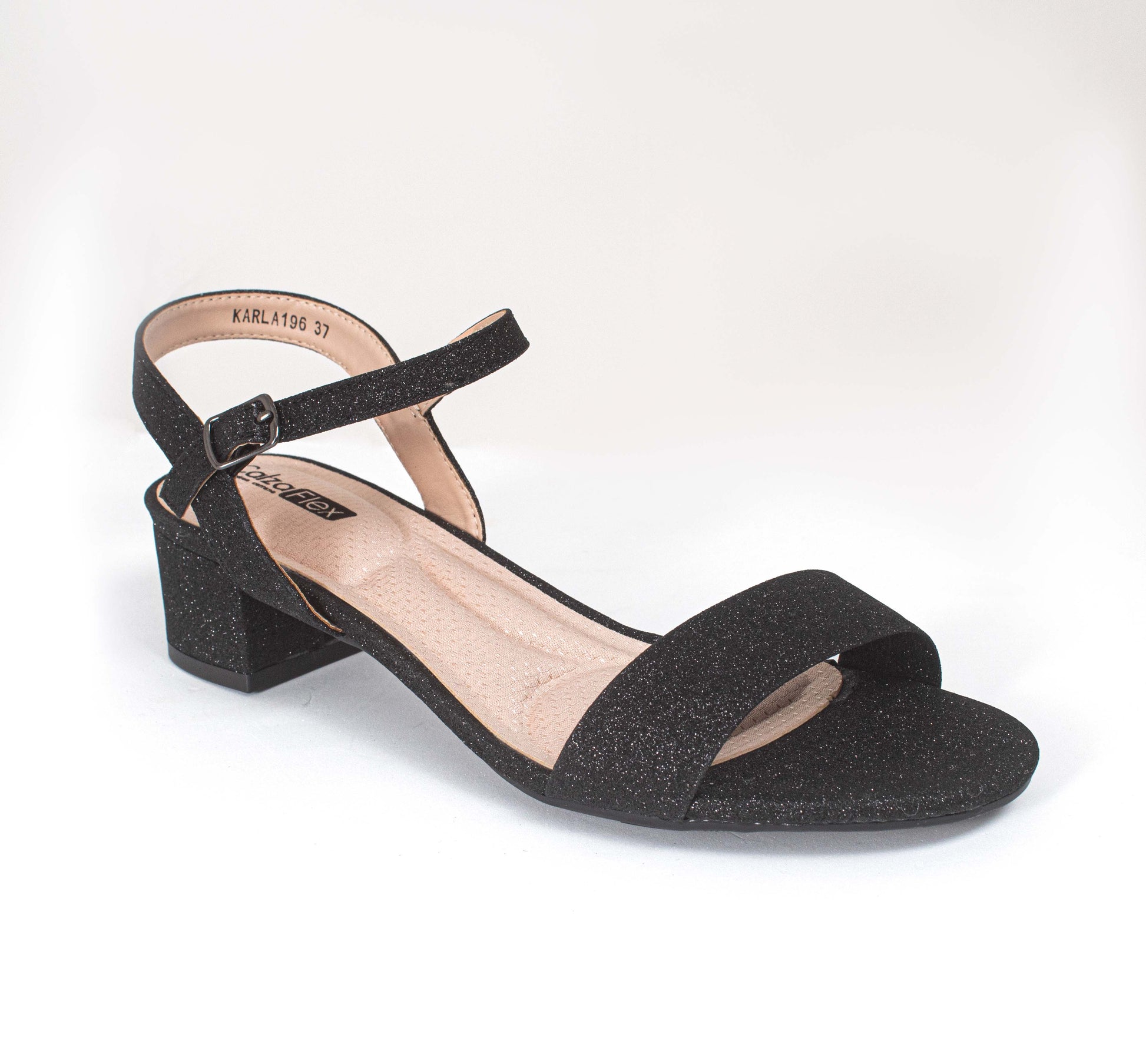 KARLA196LA CASUAL SANDALIAS CON HEBILLA Negro