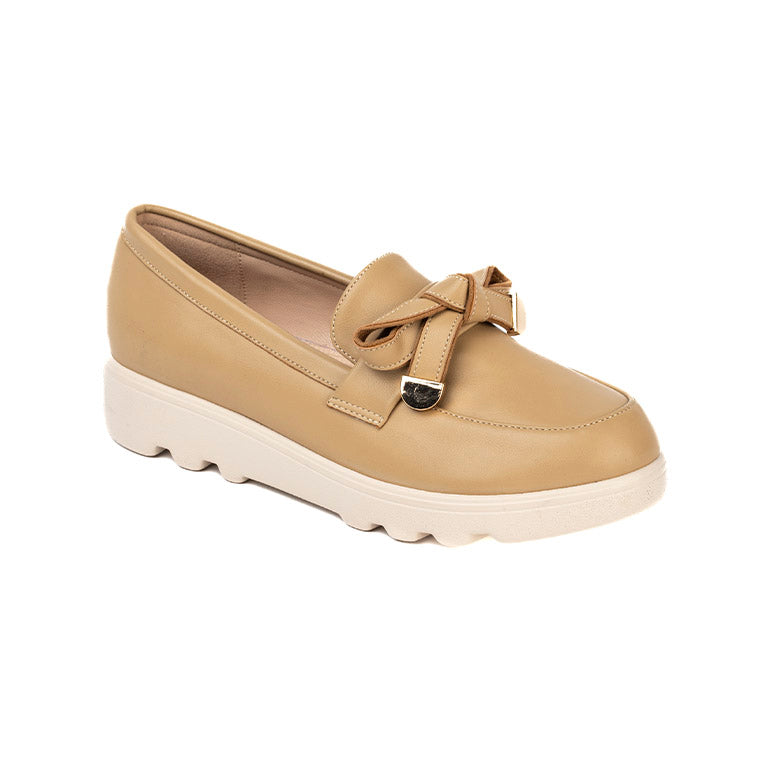 RIKELI90A CASUAL CASUALES PLATAFORMA Beige