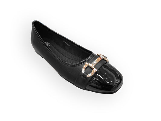 RIKELI92A CASUAL BALLERINA FLAT Negro