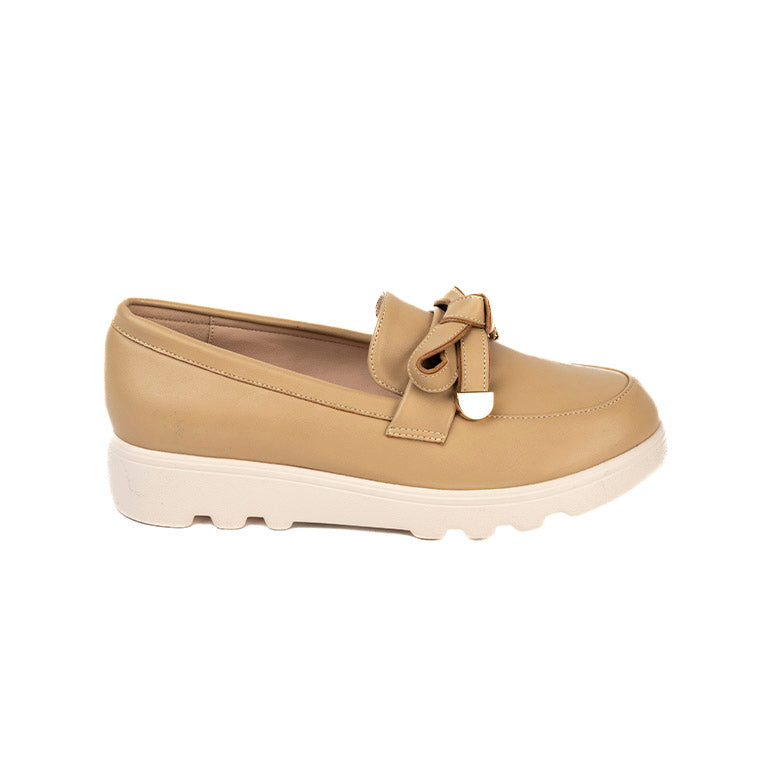 RIKELI90A CASUAL CASUALES PLATAFORMA Beige