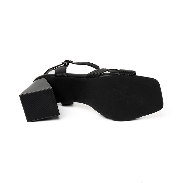 23097 SANDALIAS FLAT SANDALIAS Negro
