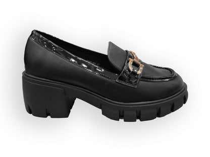 RIKELI91A CASUAL CASUALES PLATAFORMA Negro
