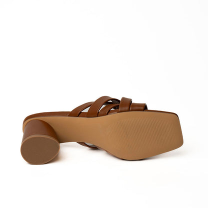 22325 SANDALIAS FLAT SANDALIAS Marron