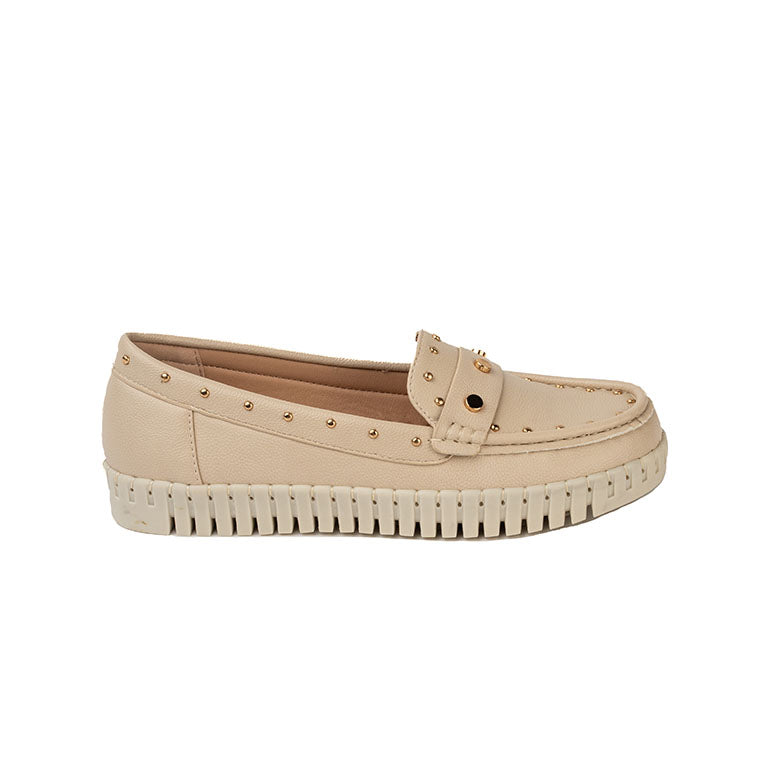 RIKELI110A CASUAL MOCASINES CMS 2 Beige