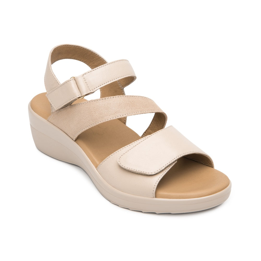 116023 SANDALIAS VELCRO AMAPOLA Beige