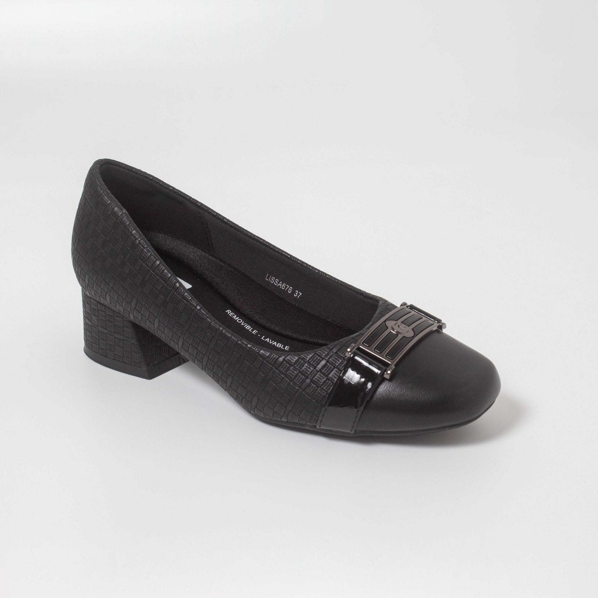 LISSA676LA CASUAL VESTIR TACÓN Negro
