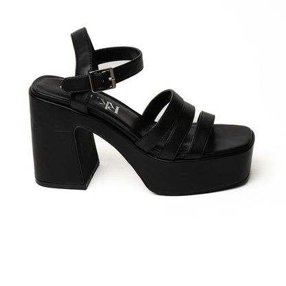 23034 SANDALIAS FLAT SANDALIAS Negro 39