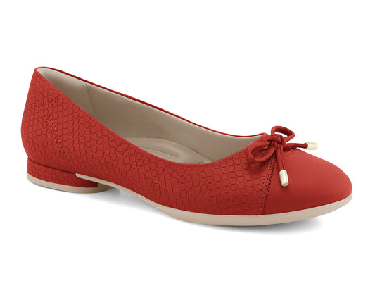 22-62401 CASUAL BALLERINA FLAT Rojo