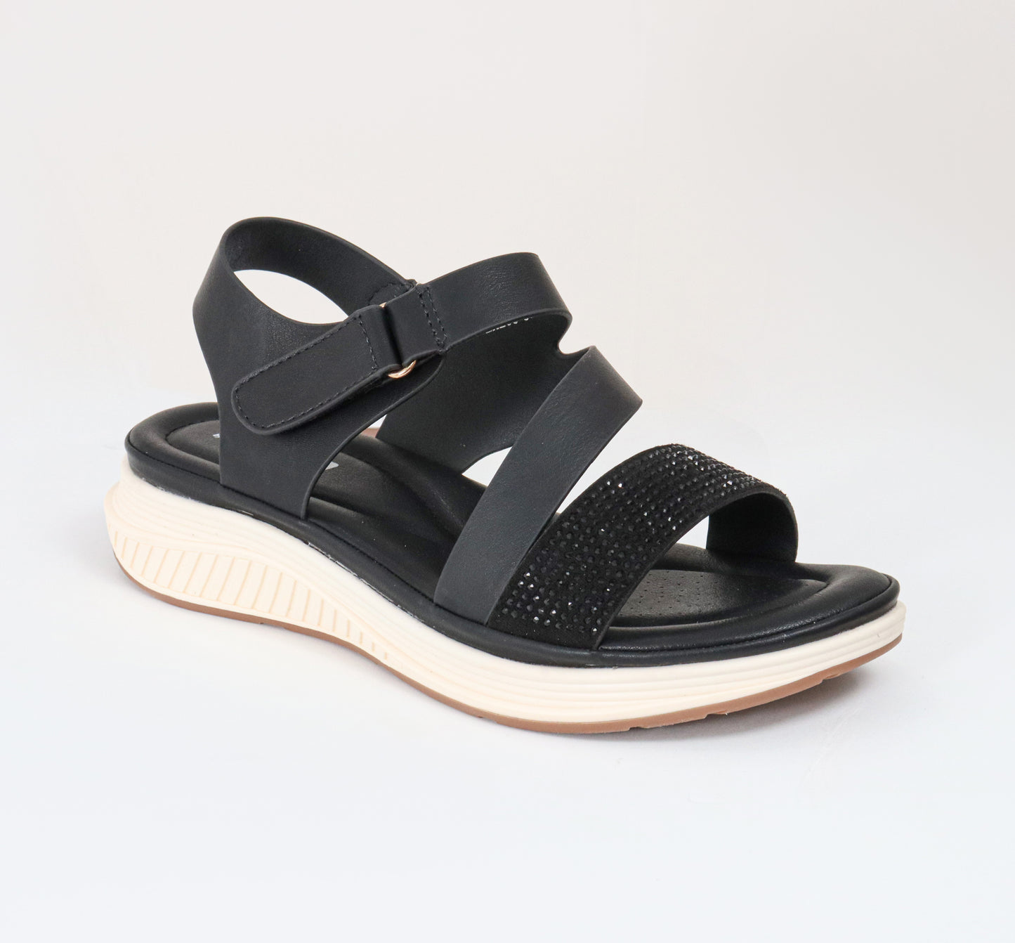 KANELA209LA CASUAL SANDALIAS CON HEBILLA Negro