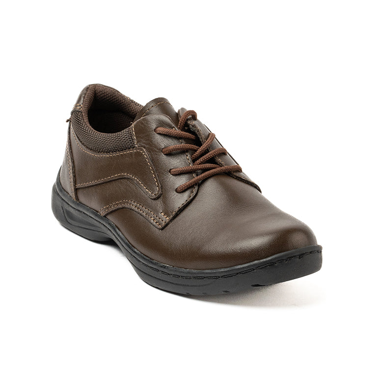 D 236-12-02 ESCOLAR AMARRADO BAJO Marron