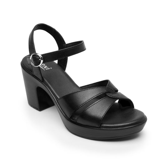 102921 SANDALIAS TACÓN LORY Negro