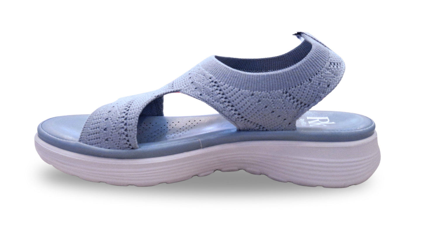CY-240513 SANDALIAS PLATAFORMA COMFORT Azul