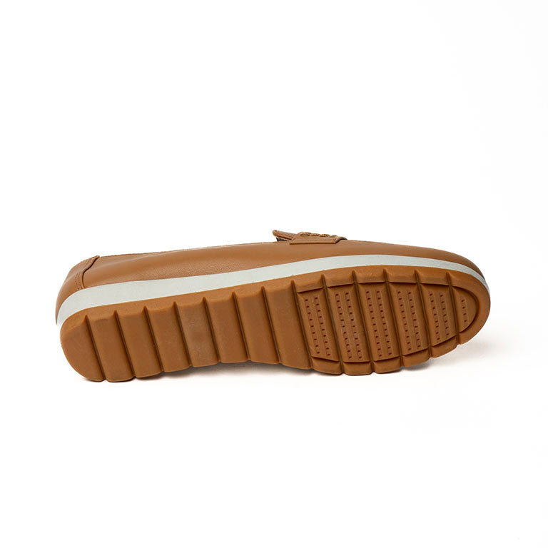 20001-02 CASUAL FLAT MOCASÍN Beige
