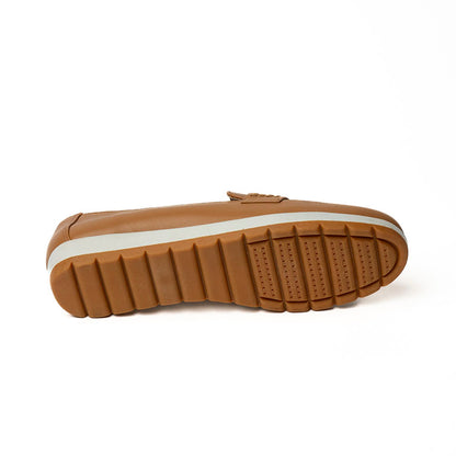 20001-02 CASUAL FLAT MOCASÍN Beige
