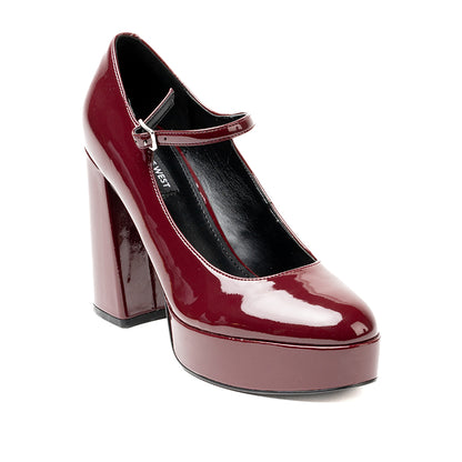 WNPRETZ3 CASUAL FORMAL TACÓN Vino 8.5