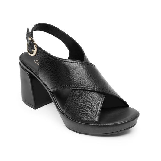 122701 SANDALIAS TACÓN BIRGIT Negro