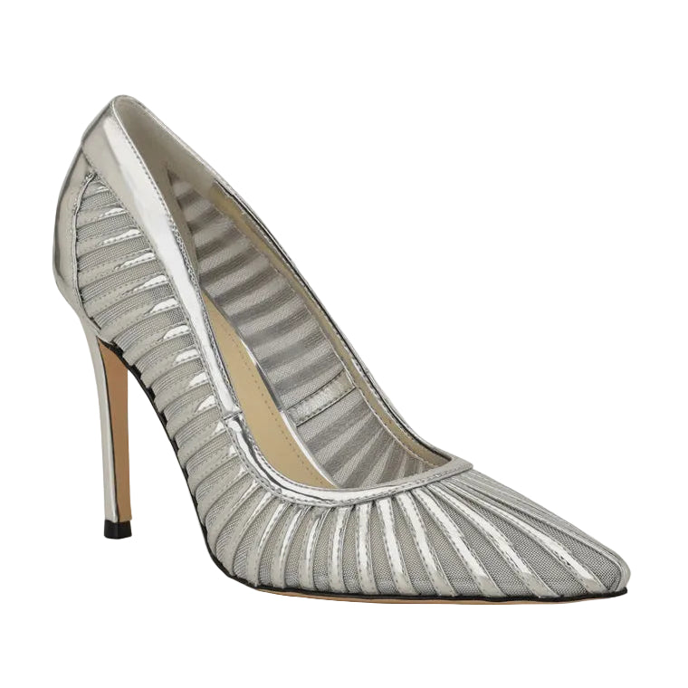 TACÓN NINE WEST SILVER