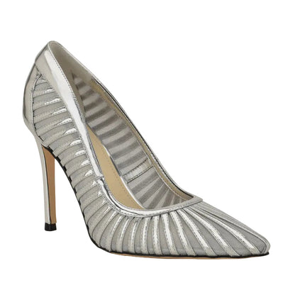 TACÓN NINE WEST SILVER